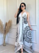 vestido indiano preto