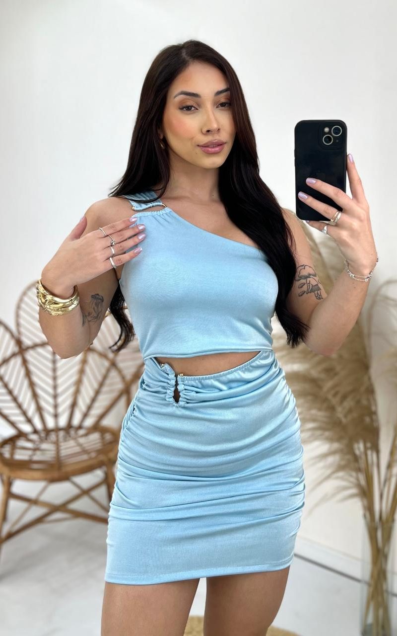 vestido festa acetinado rosa